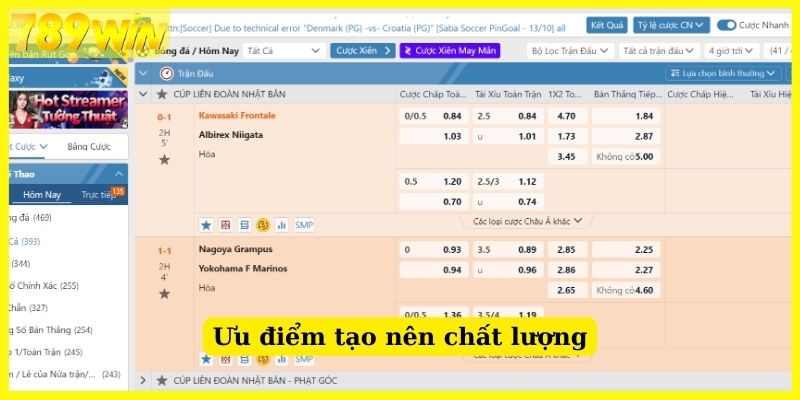 Ưu điểm tạo nên chất lượng